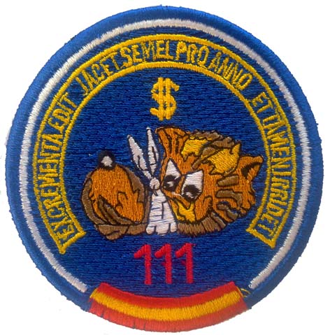 Escudo bordado Escuadrón 111 (parche)